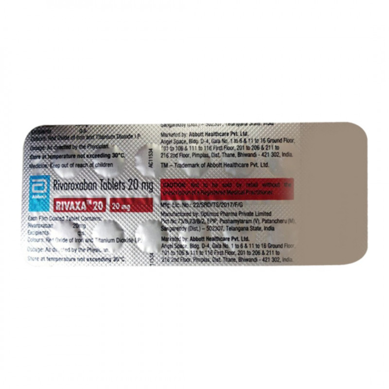 Rivaxa 20mg Tablet Rivaxa 20mg Tablet