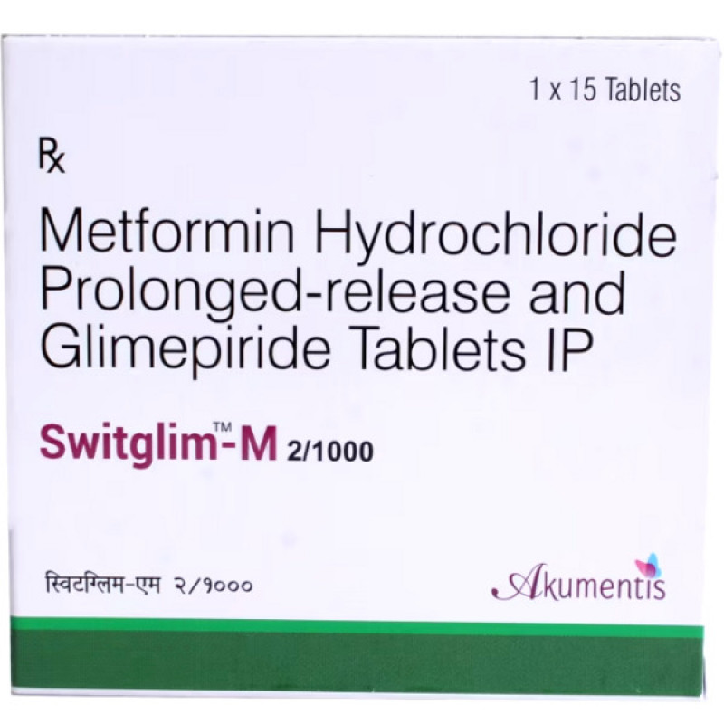 Switglim-M 2/1000 Tablet PR Switglim-M 2/1000 Tablet PR
