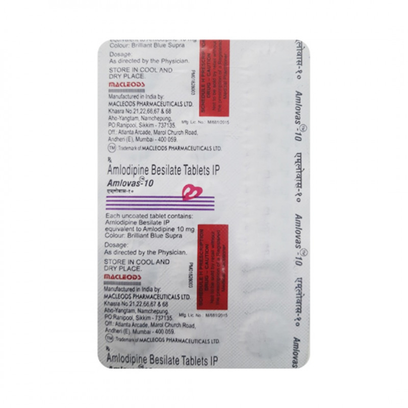 Amlovas 10 Tablet Amlovas 10 Tablet