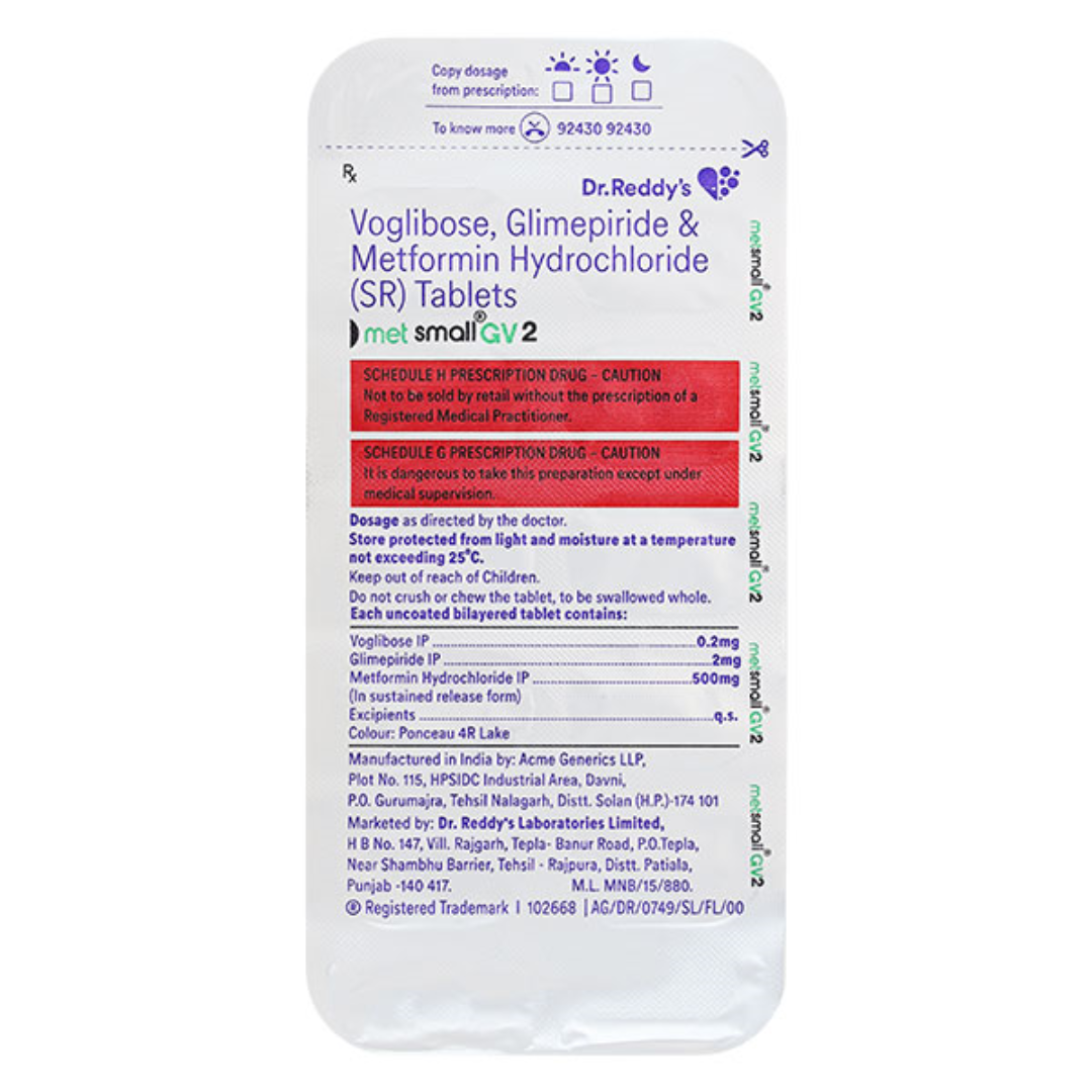 Metsmall GV 2 Tablet SR