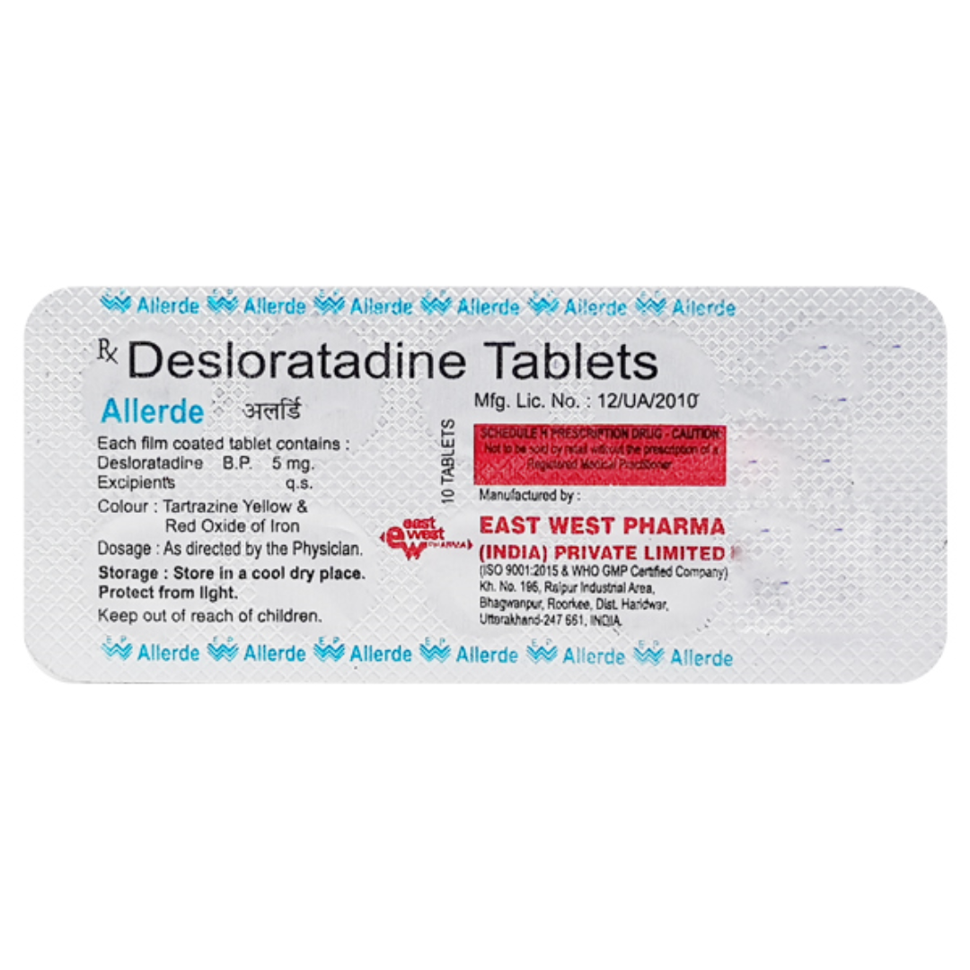 Allerde 5 Tablet - Uses, Price, Side Effects, Substitute