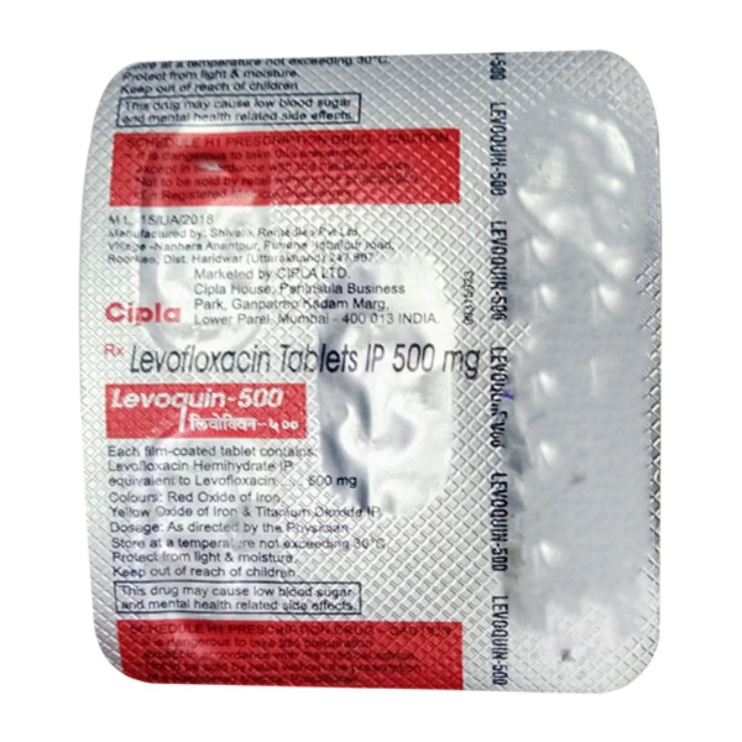 Levoquin 500mg Tablet