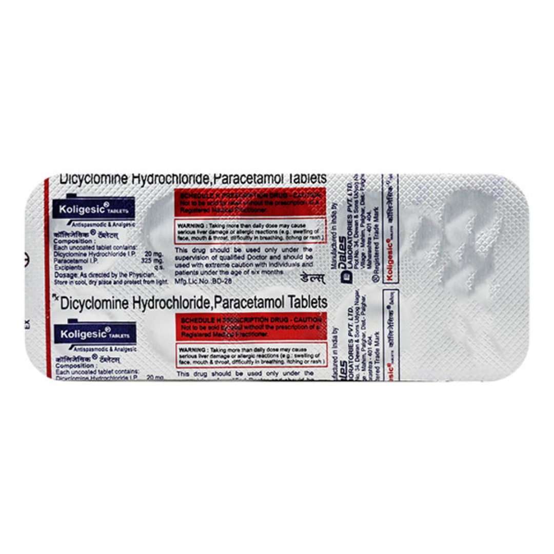 Koligesic MF 10mg/250mg Tablet