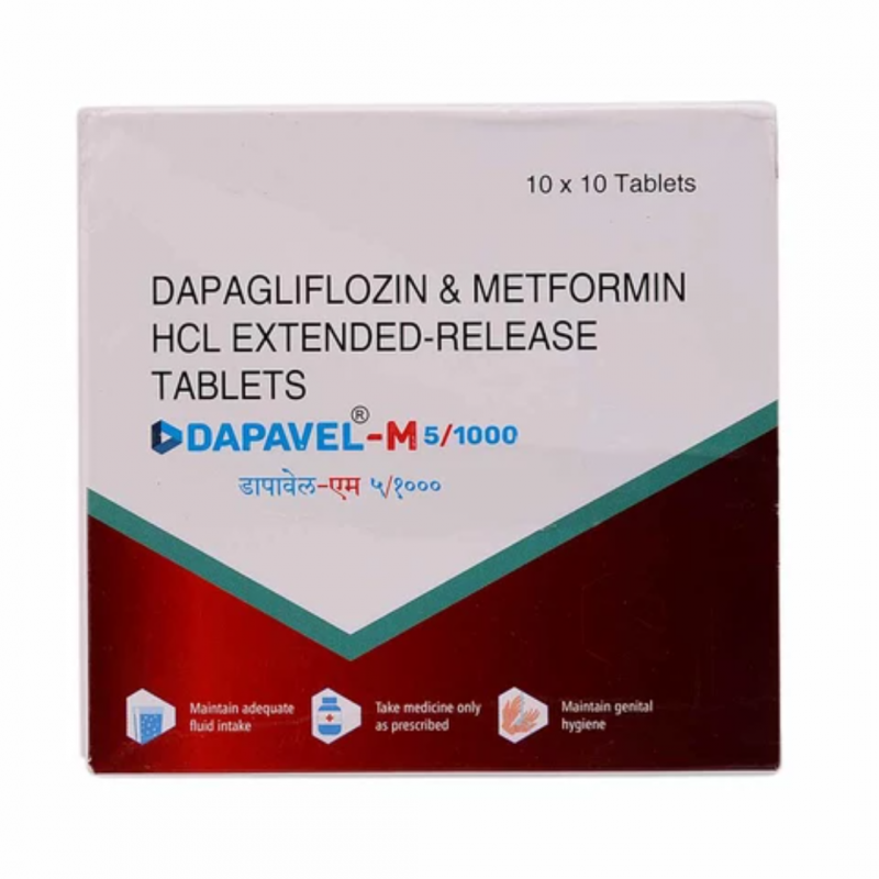 Dapavel M 5/1000 Tablet ER Dapavel M 5/1000 Tablet ER