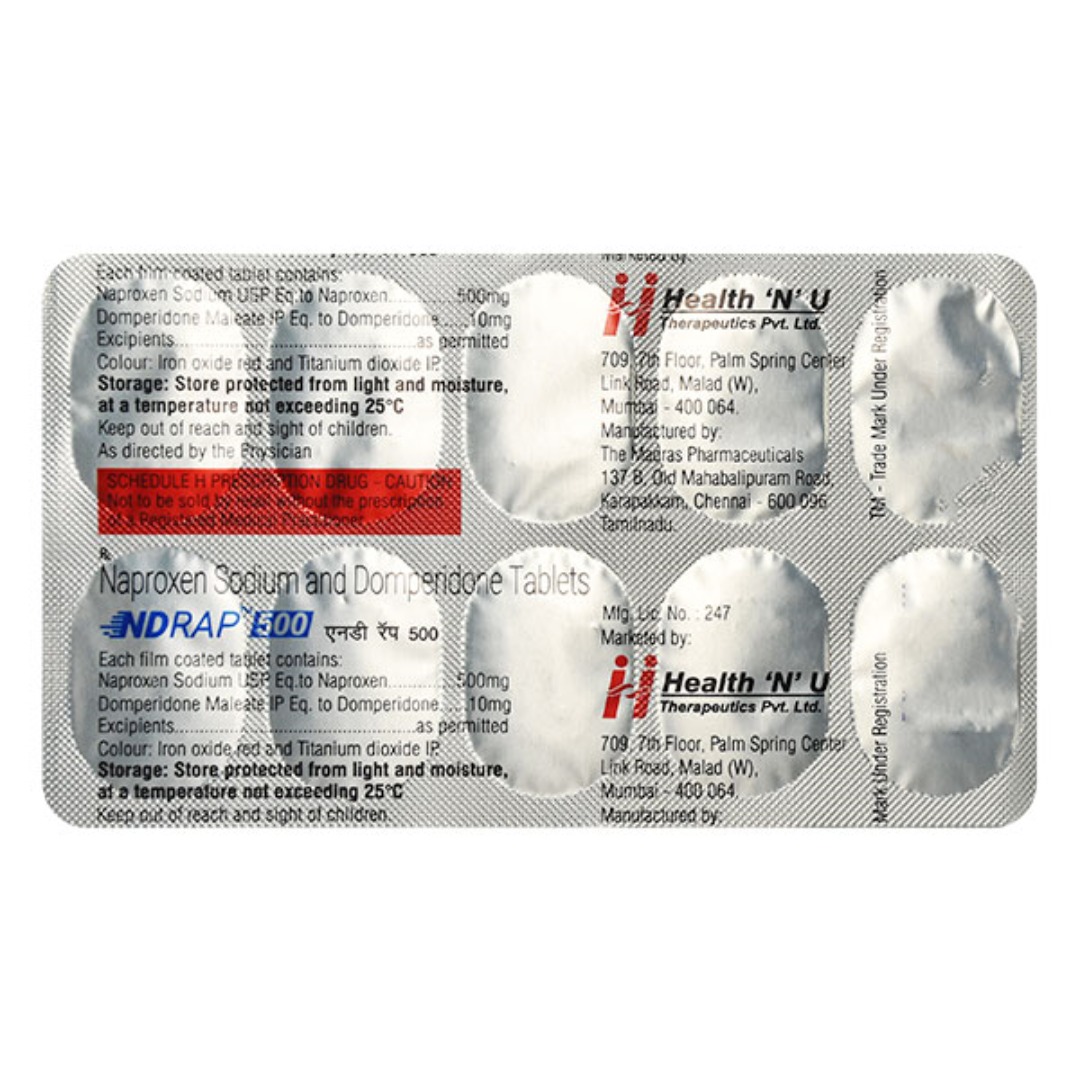 Ndrap 500mg/10mg Tablet