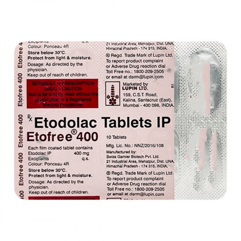 Etofree 400mg Tablet Etofree 400mg Tablet