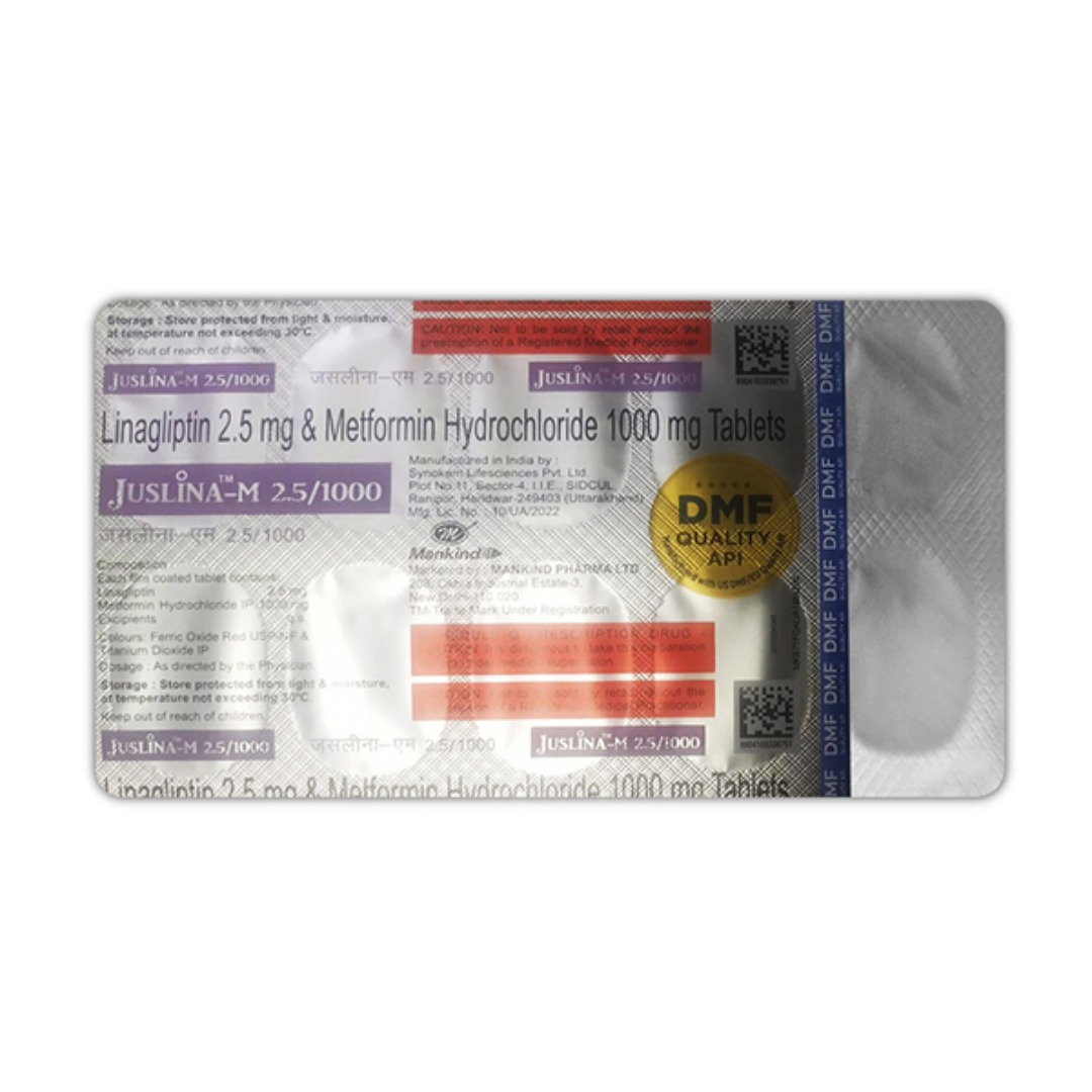 Juslina M 1000mg/2.5mg Tablet