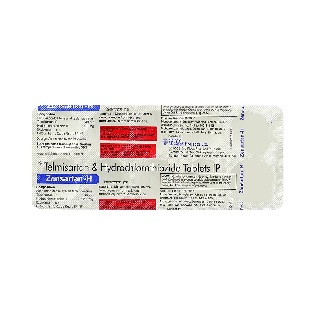 Zensartan H 40mg/12.5mg Tablet