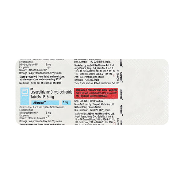 Allerdest 5mg Tablet