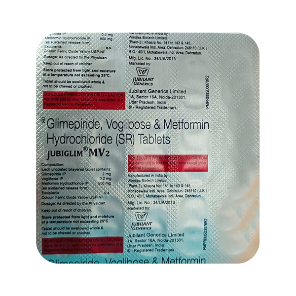 Jubiglim MV 2 Tablet SR