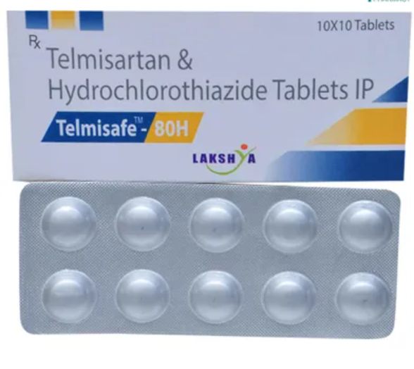 Telmisafe H 80mg Tablet