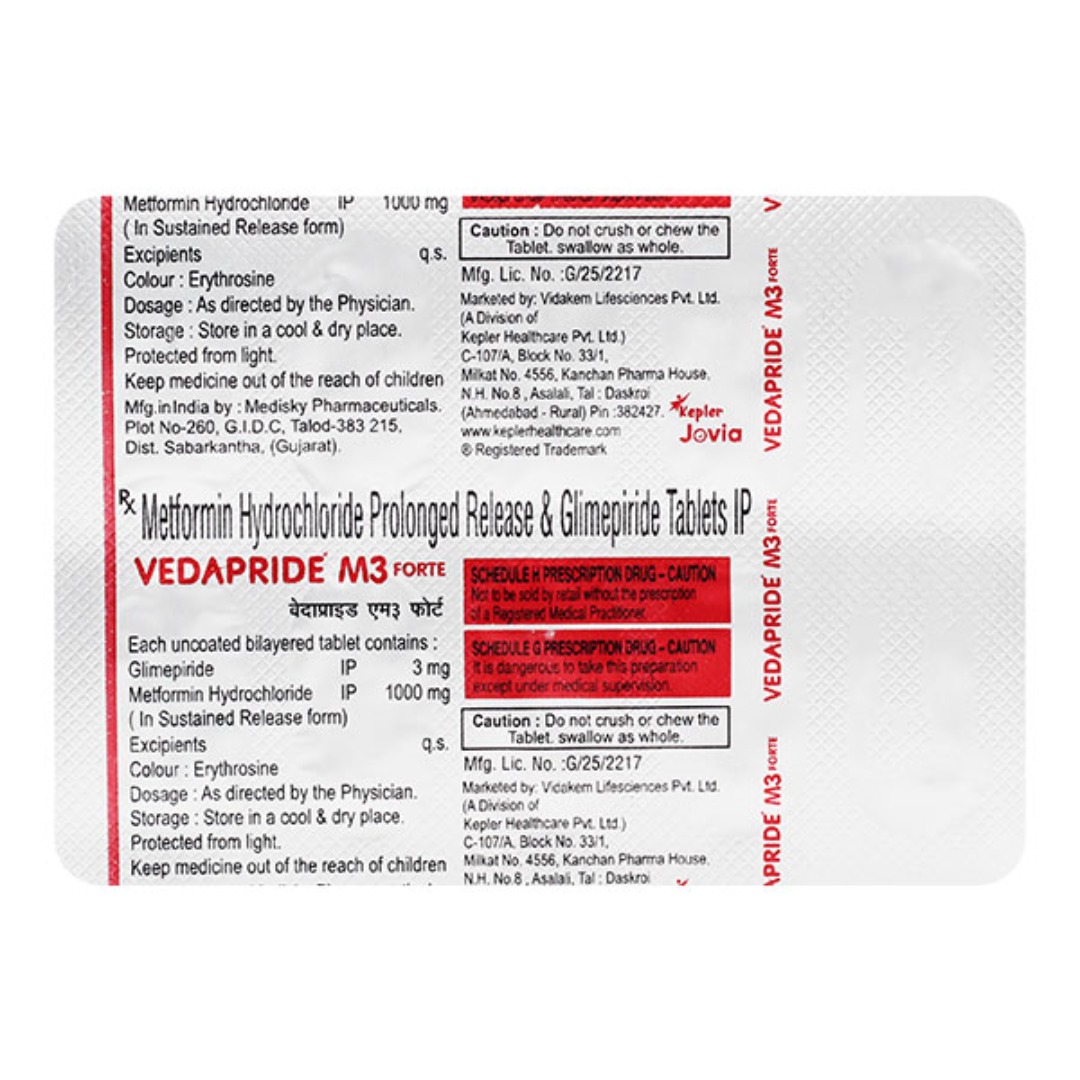 Vedapride 3mg Tablet