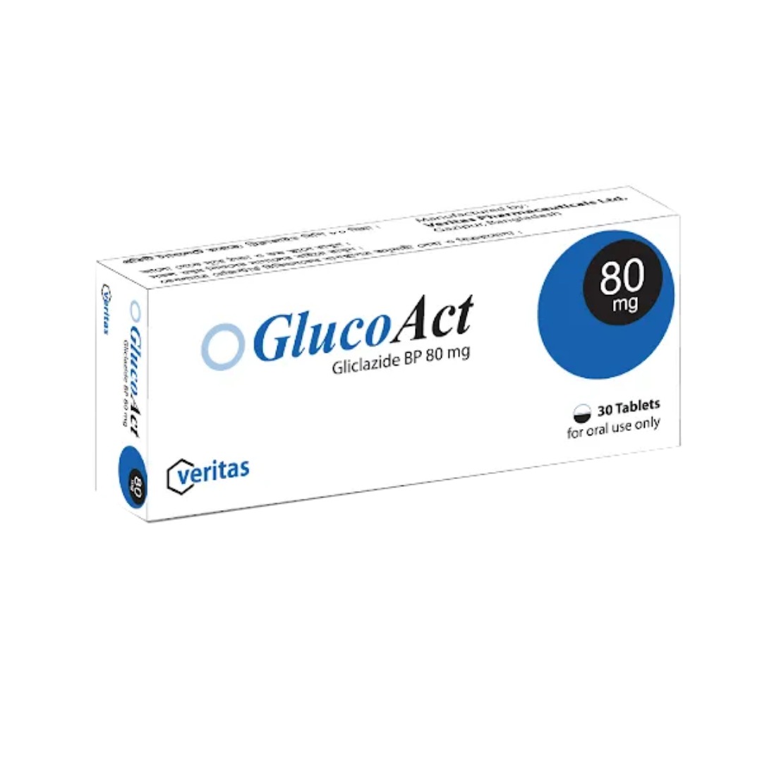Glucoact 80mg Tablet