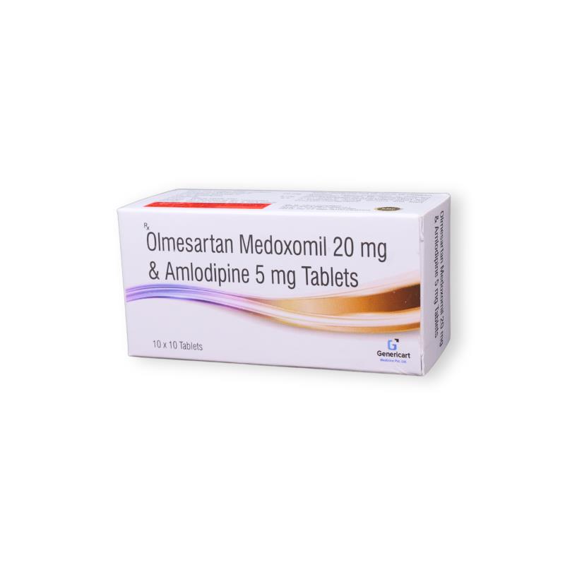 Genericart Olmesartan Medoxomil+Amlodipine 20mg/5mg Tablet