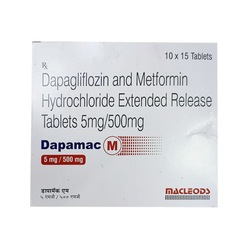 Dapamac M 5mg/500mg Tablet ER Dapamac M 5mg/500mg Tablet ER