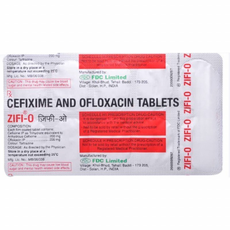 Zifi O 200mg/200mg Tablet Zifi O 200mg/200mg Tablet