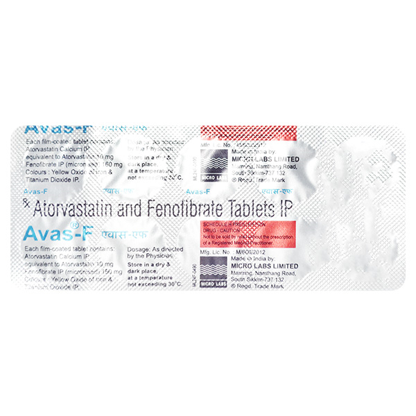 Avas F 10mg/160mg Tablet