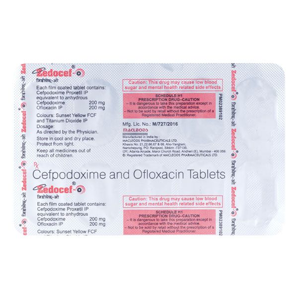 Zedocef O 200mg/200mg Tablet