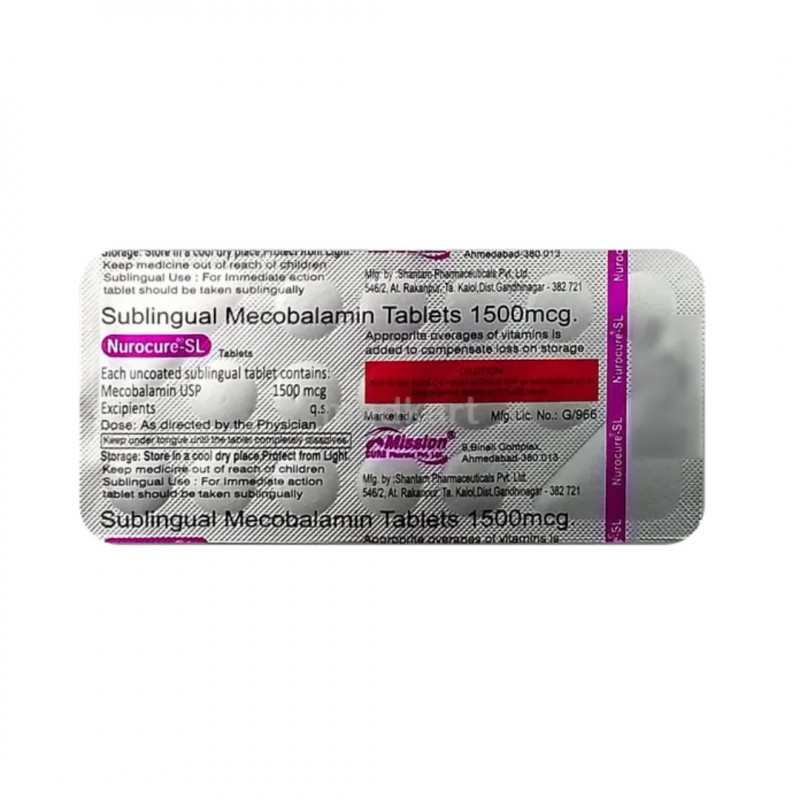 Nurocure SL 1500mcg Tablet Nurocure SL 1500mcg Tablet