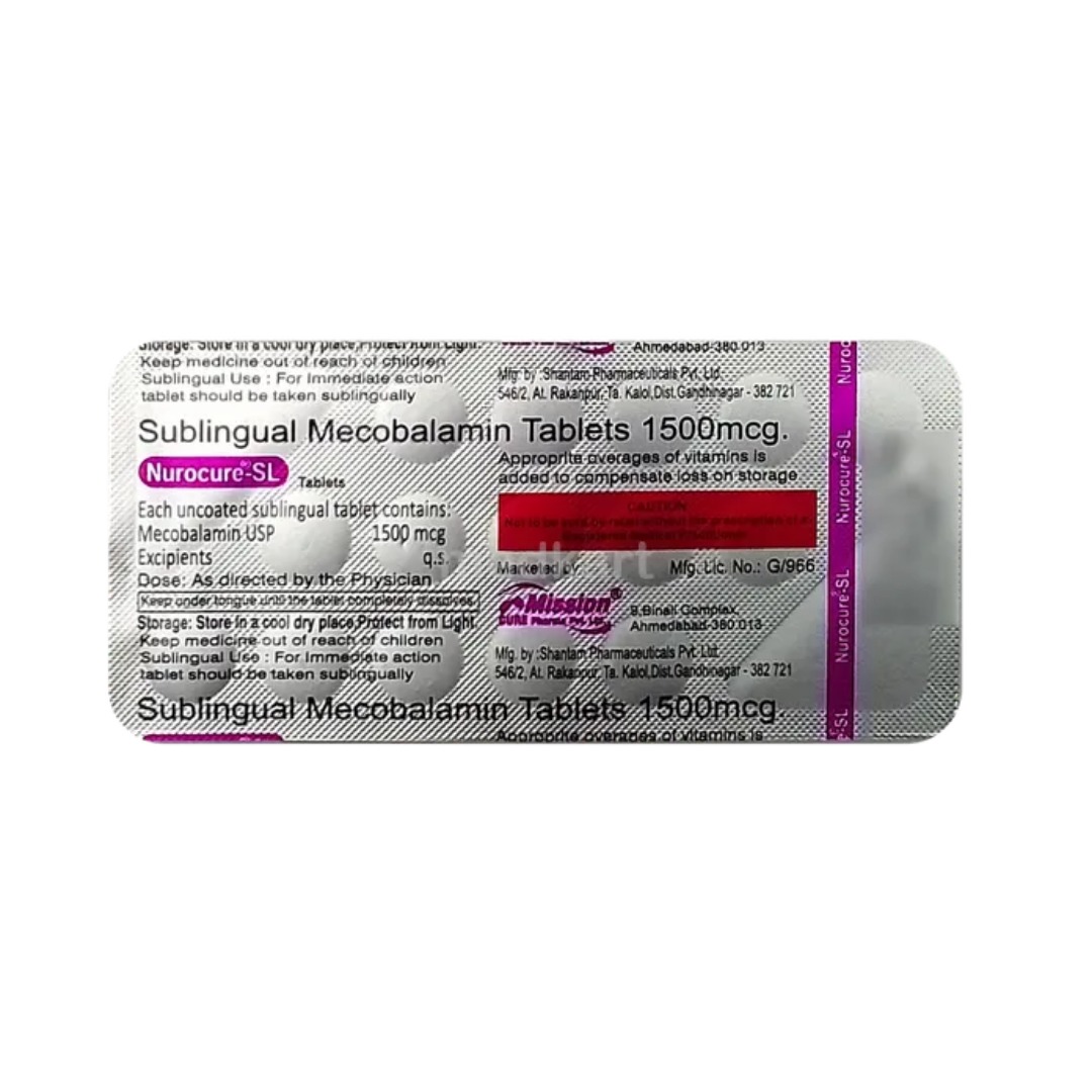 Nurocure SL 1500mcg Tablet
