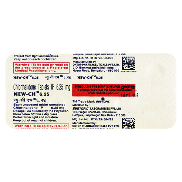 New CH 6.25mg Tablet