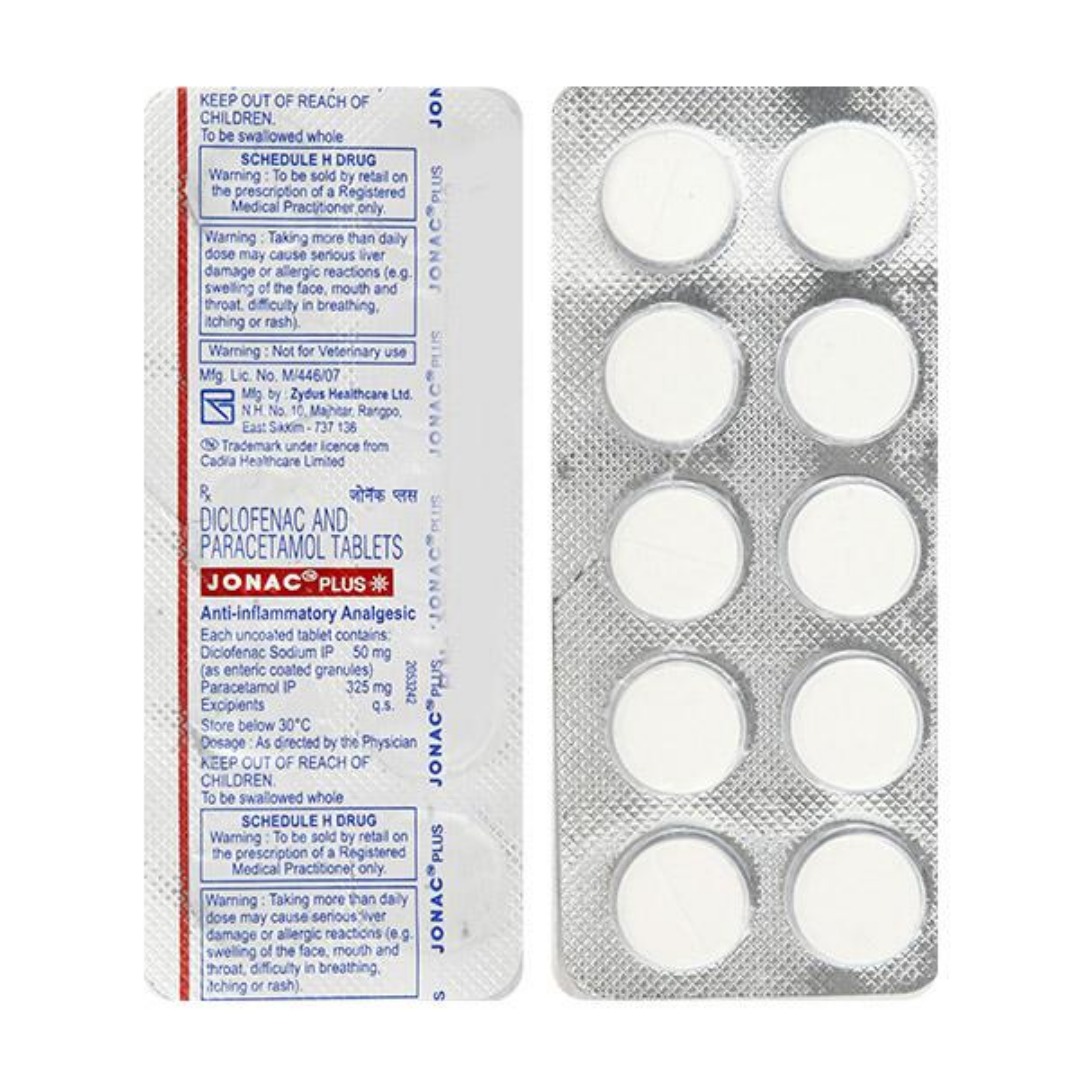 Jonac Plus 50mg/325mg Tablet