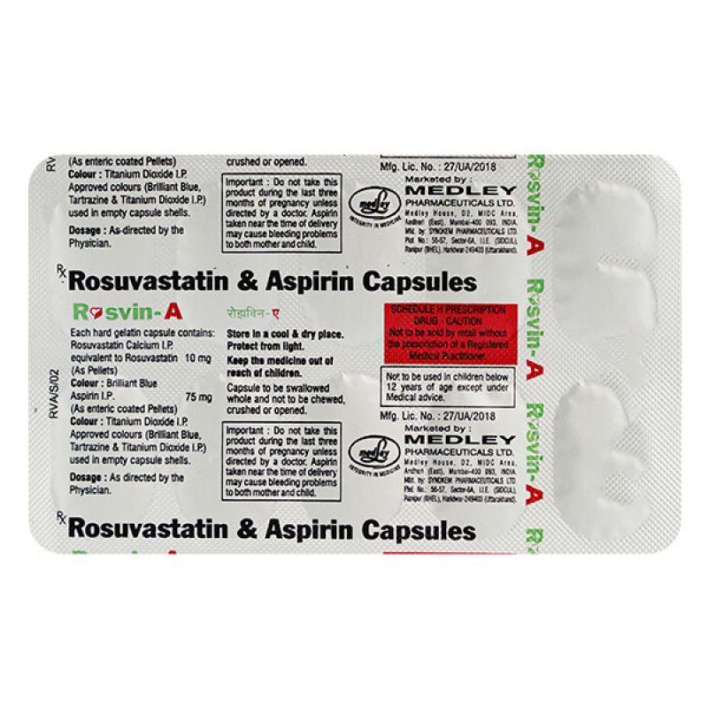 Rosvin-A 10mg/75mg Capsule