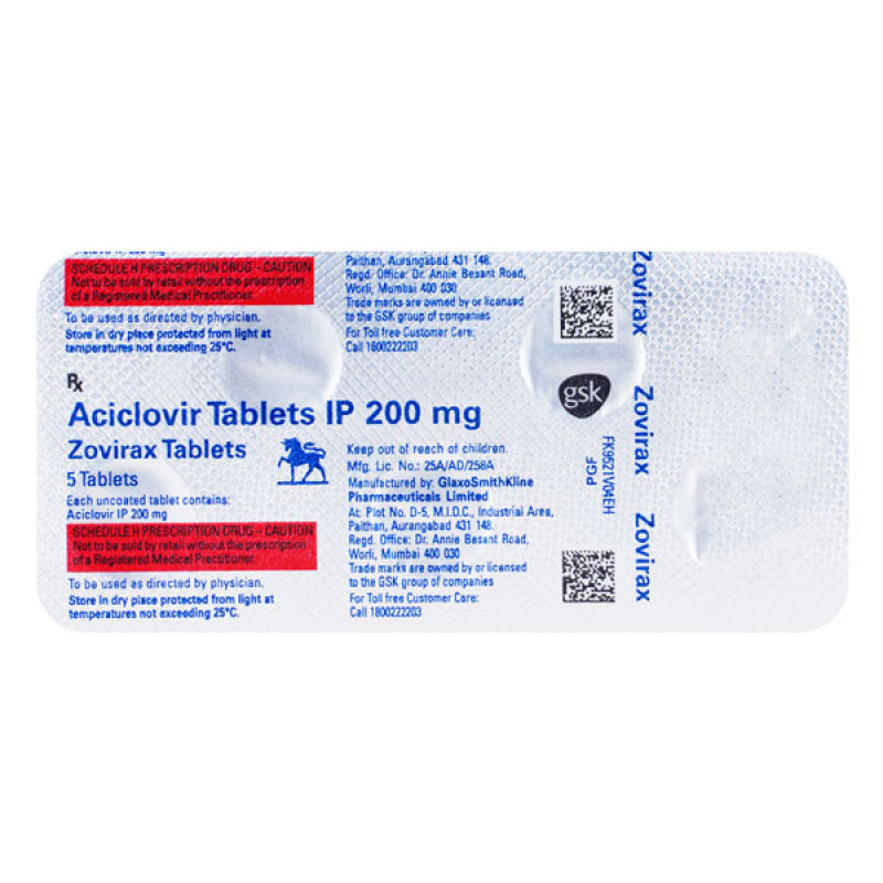 Zovirax 200 Tablet
