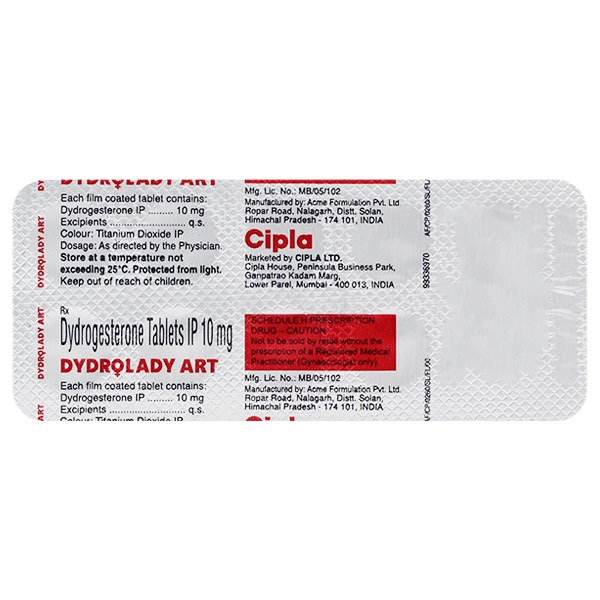 Dydrolady Art 10mg Tablet