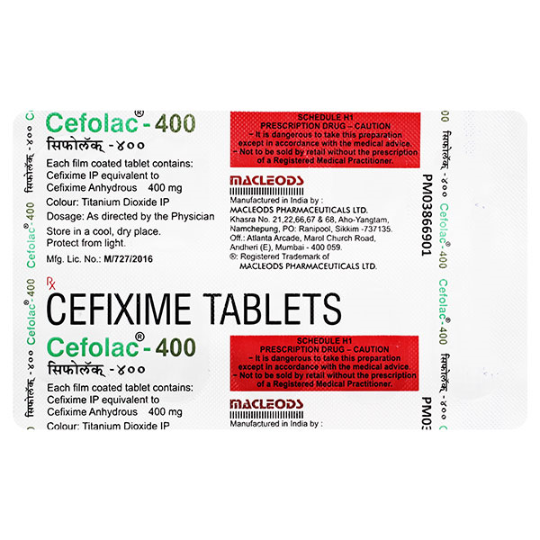 Cefolac 400 Tablet