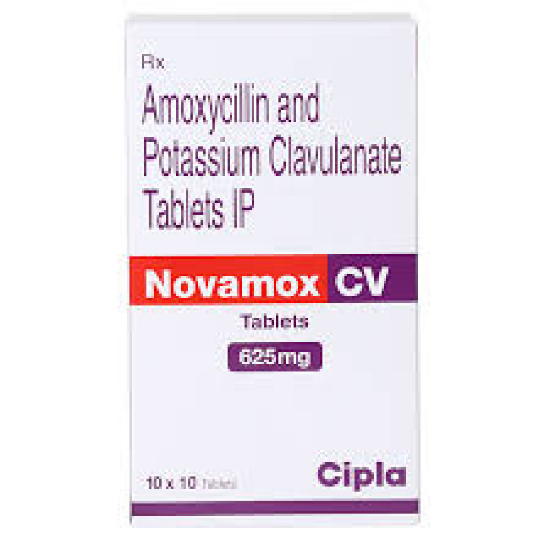 Novamox CV 625mg Tablet Novamox CV 625mg Tablet