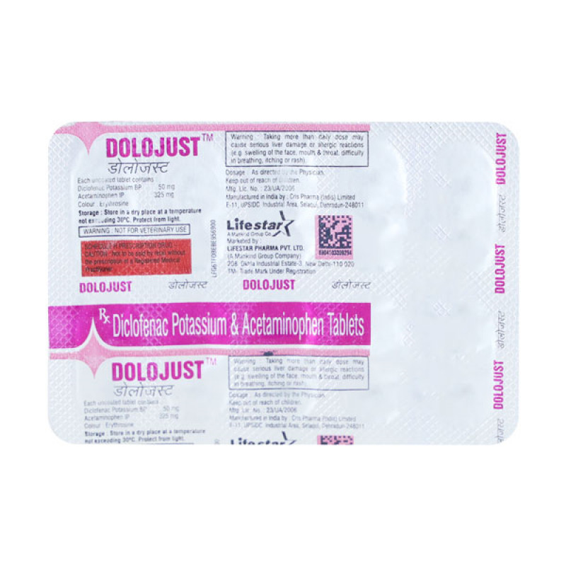 Dolojust 50mg/325mg Tablet Dolojust 50mg/325mg Tablet
