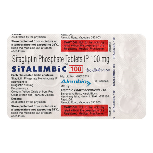 Sitalembic 100mg Tablet