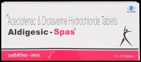 Aldigesic Spas 80mg/100mg Tablet