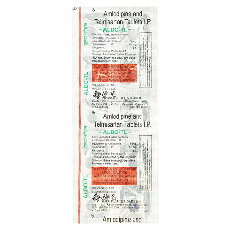 Aldo TL 40 mg/5 mg Tablet Aldo TL 40 mg/5 mg Tablet