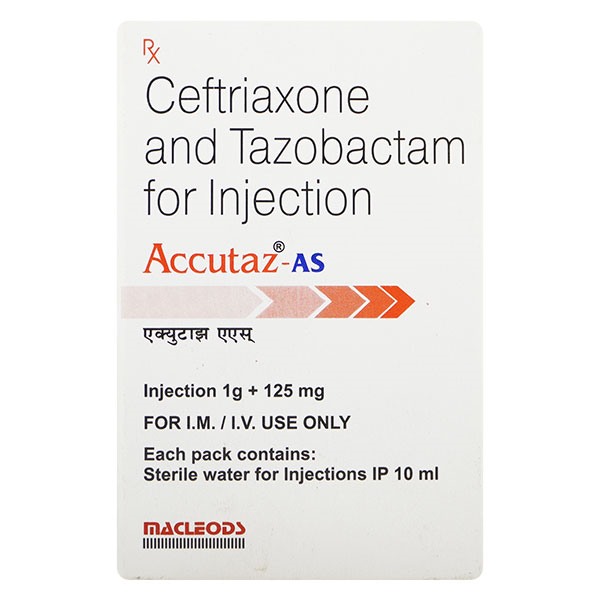 Accutaz AS 1000mg/125mg Injection