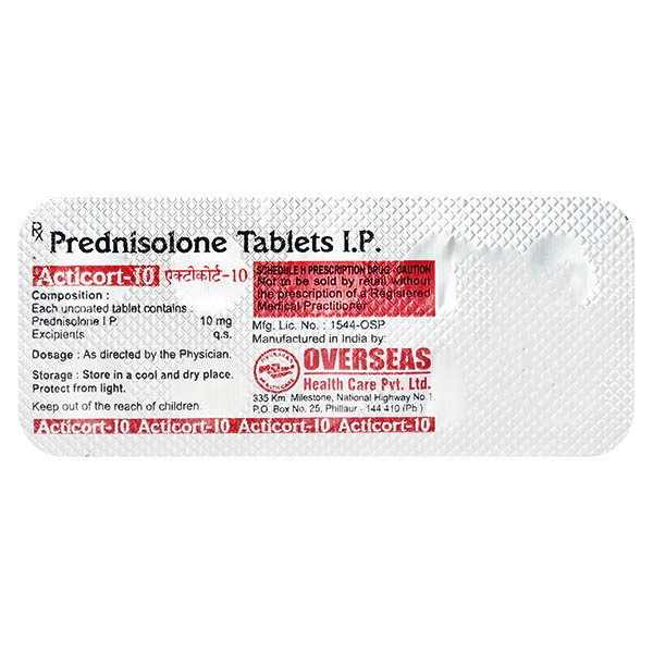 Acticort 10mg Tablet