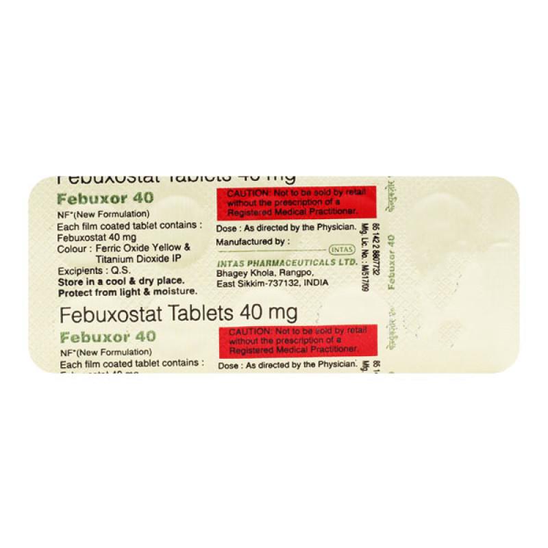 Febuxor 40 Tablet Febuxor 40 Tablet