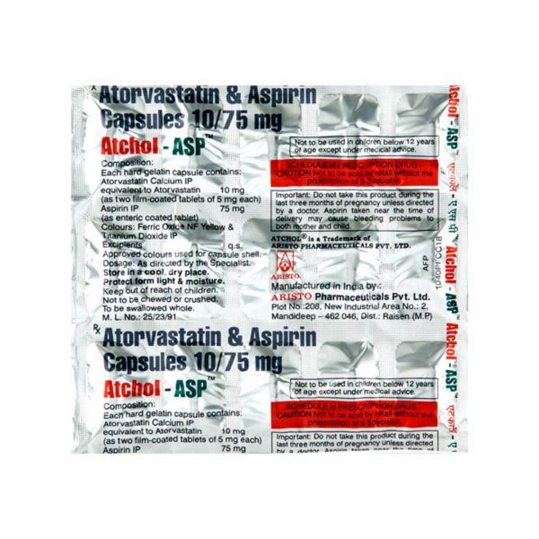 Atchol Asp 10mg/150mg Capsule