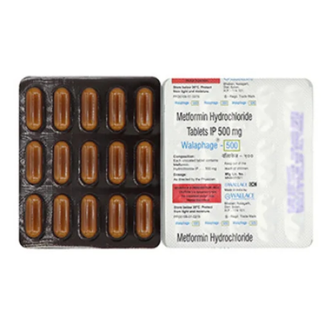 Walaphage PZ 15mg/500mg Tablet