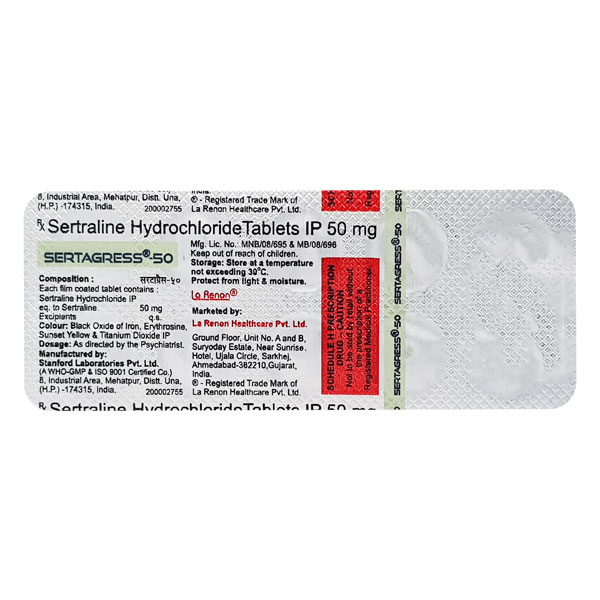 Sertagress 50mg Tablet