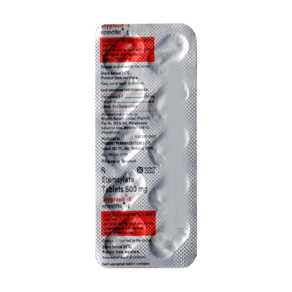 Styptovit E 500mg Tablet