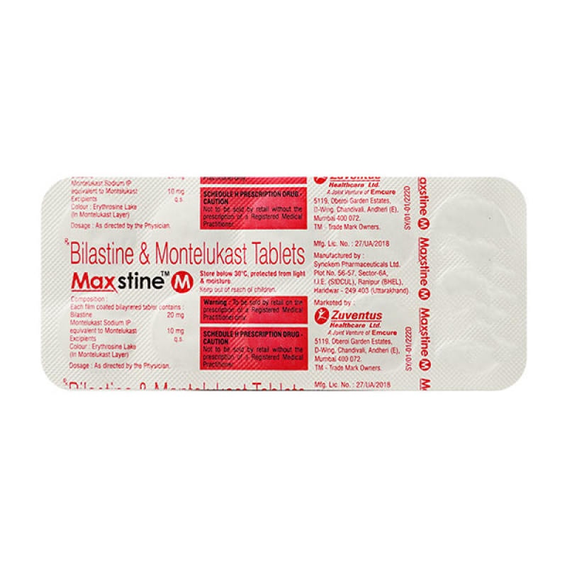 Maxstine M 20mg/10mg Tablet Maxstine M 20mg/10mg Tablet