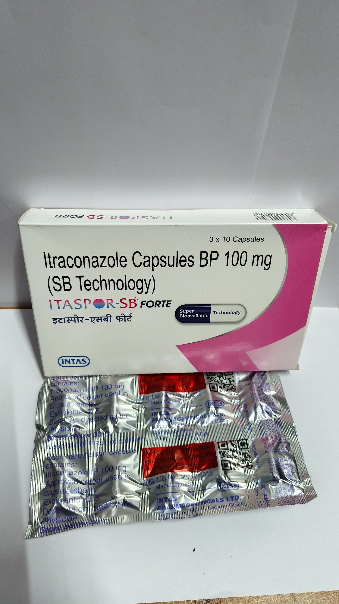 Itaspor SB Forte 100mg Capsule