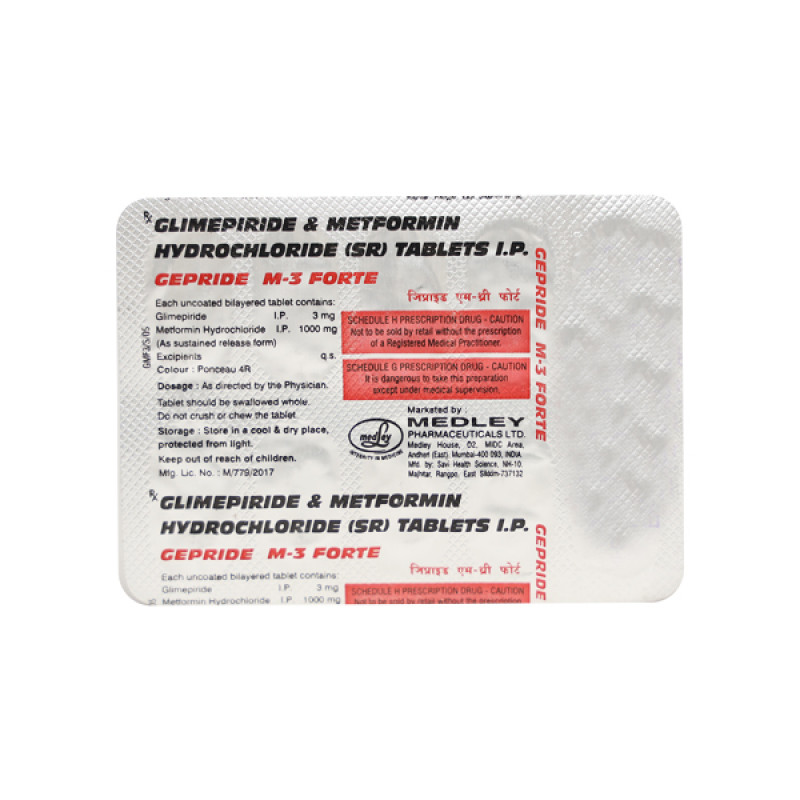 Gepride M 3 Forte Tablet PR