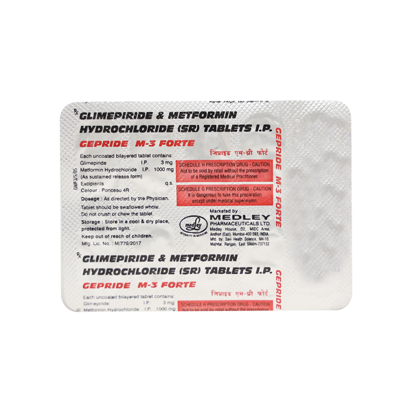 Gepride M 3 Forte Tablet PR