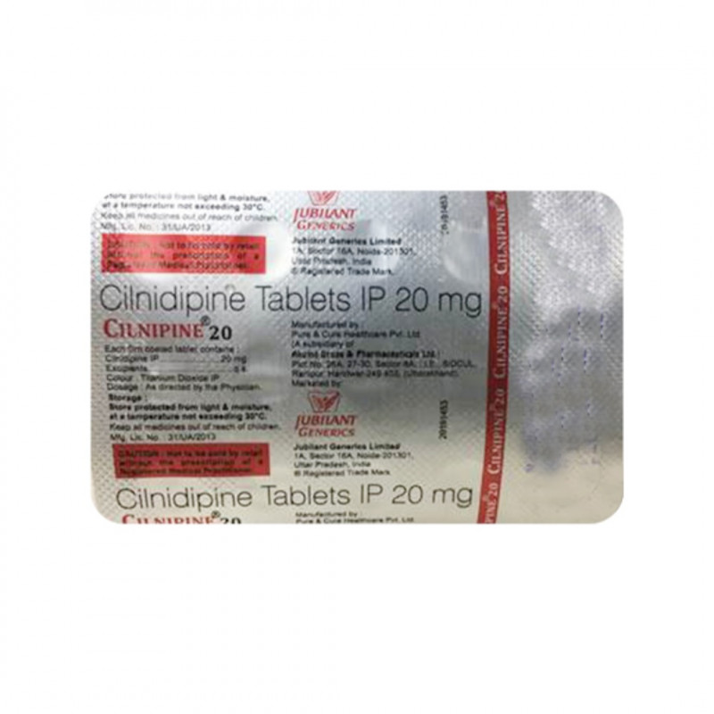 Cilnipine 20 Tablet Cilnipine 20 Tablet
