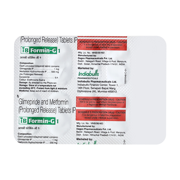 Ibformin G 1 Tablet PR