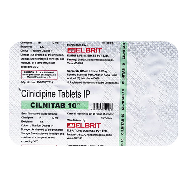 Cilnitab 10mg Tablet