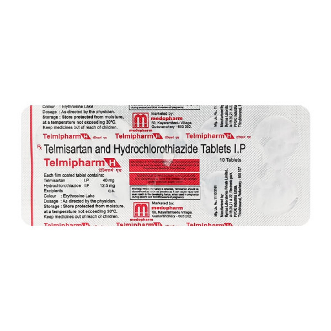 Telmipharm H 40 mg/12.5 mg Tablet